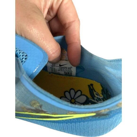 Nike Vista Light Floral Running Shoe Women's Size 9.5 Blue Yellow Daisy - Picture 9 of 9
